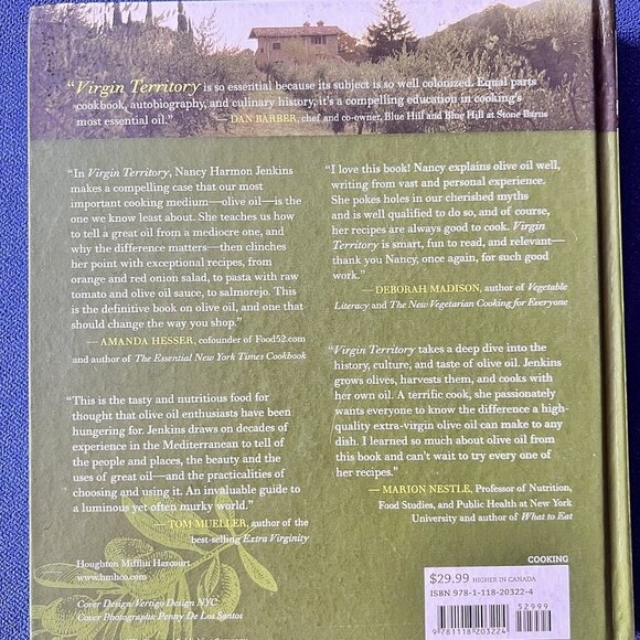 Cookbook Virgin Territory The World Of Olive Oil Nancy H. Jenkins Signed Recipes - Picture 2 of 16